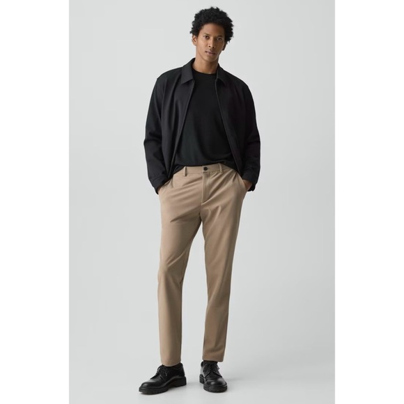 Theory Zaine Men's Beige Taupe Pant In Precision Ponte Size 38 Stretch Business